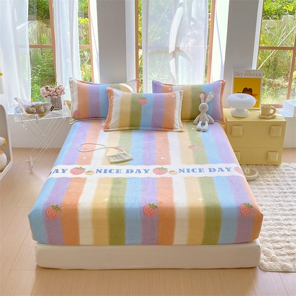 91家纺网 家纺一手货源 找家纺 （总）凯儿家纺  2025新款A类加厚高克重印花系列单床笠