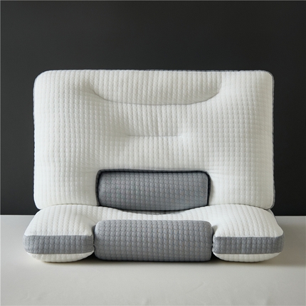 91家纺网 家纺一手货源 找家纺 （总）昕科 2025新款圆柱记忆棉颈椎支撑分区枕-颈椎枕头护颈枕芯成人牵引护颈枕头