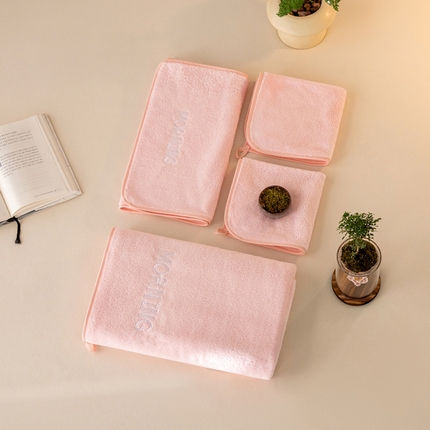 91家纺网 家纺一手货源 找家纺 （总）彩虹毛巾 2024新款加厚珊瑚绒方巾毛巾浴巾三件套家用吸水毛巾浴巾套装开学季学生洗脸毛巾