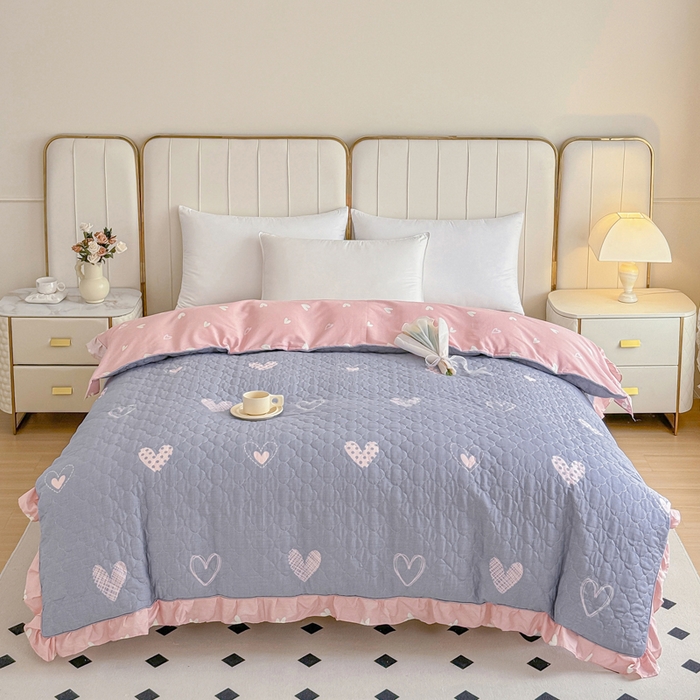 91家纺网 家纺一手货源 找家纺 （总）爱妮玖玖家纺 2024新款全棉印花夹棉被套