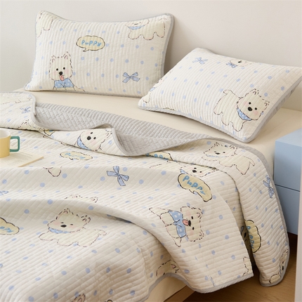 91家纺网 家纺一手货源 找家纺 （总）美优兰 2025春款全棉单面高温砂洗床盖