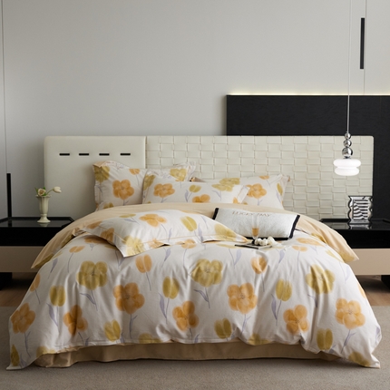 91家纺网 家纺一手货源 找家纺 （总）2025新款全棉加厚生态磨毛印花四件套-基础款