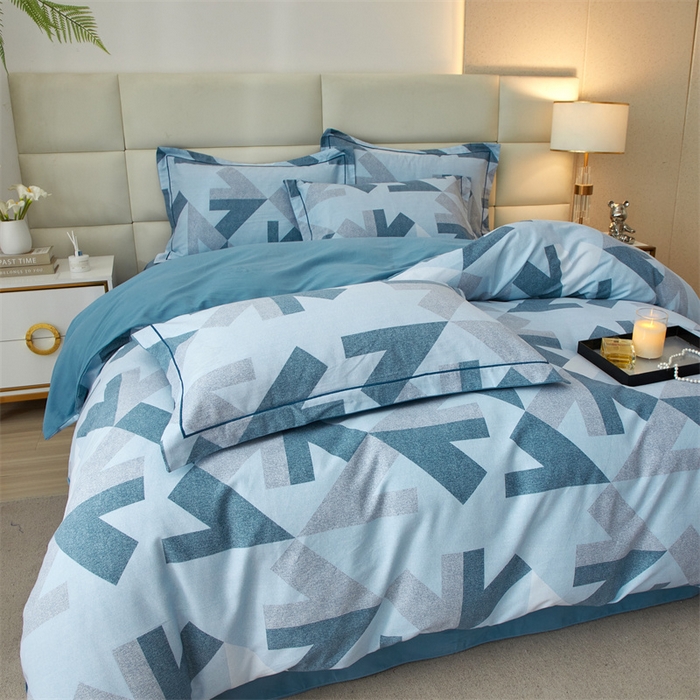 91家纺网 家纺一手货源 找家纺 品乐家纺 2024新款32支全棉超柔生态磨毛四件套 乔伊-兰