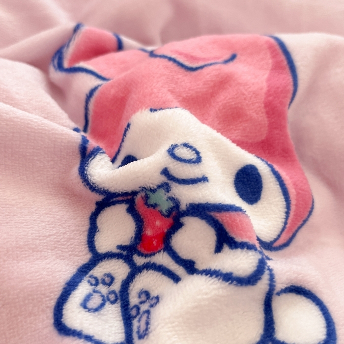 91家纺网 家纺一手货源 找家纺 2024新款三丽鸥牛奶绒小版四件套 牛奶绒小版-雪糕美乐蒂