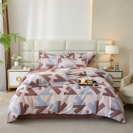 91家纺网 家纺一手货源 找家纺 （总）品乐家纺 2024新款32支全棉超柔生态磨毛四件套