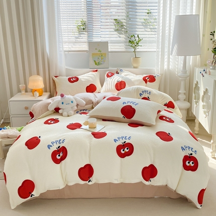 91家纺网 家纺一手货源 找家纺 （总）悦织湾家纺 2025新款轻奢北欧风小清新印花水洗棉四件套