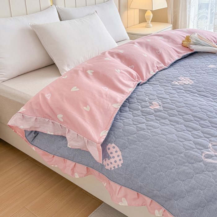 91家纺网 家纺一手货源 找家纺 （总）爱妮玖玖家纺 2024新款全棉印花夹棉被套