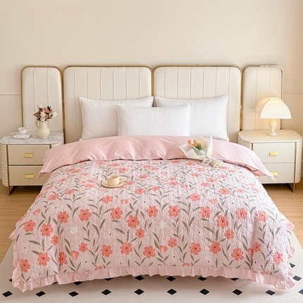 91家纺网 家纺一手货源 找家纺 （总）爱妮玖玖家纺 2024新款全棉印花夹棉被套