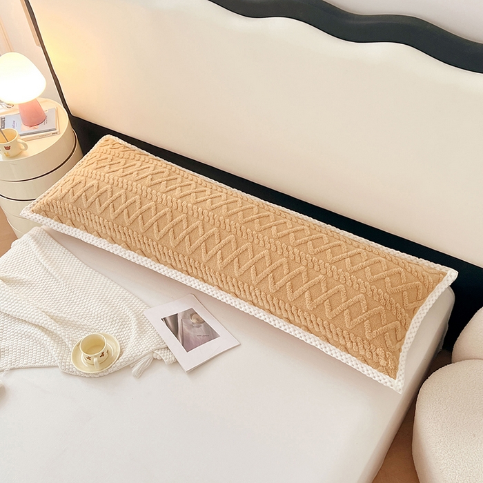 91家纺网 家纺一手货源 找家纺 梦舒羽 2025新款220克高克重塔芙绒枕套1.8m枕芯套情侣1.5枕头套 优雅咖