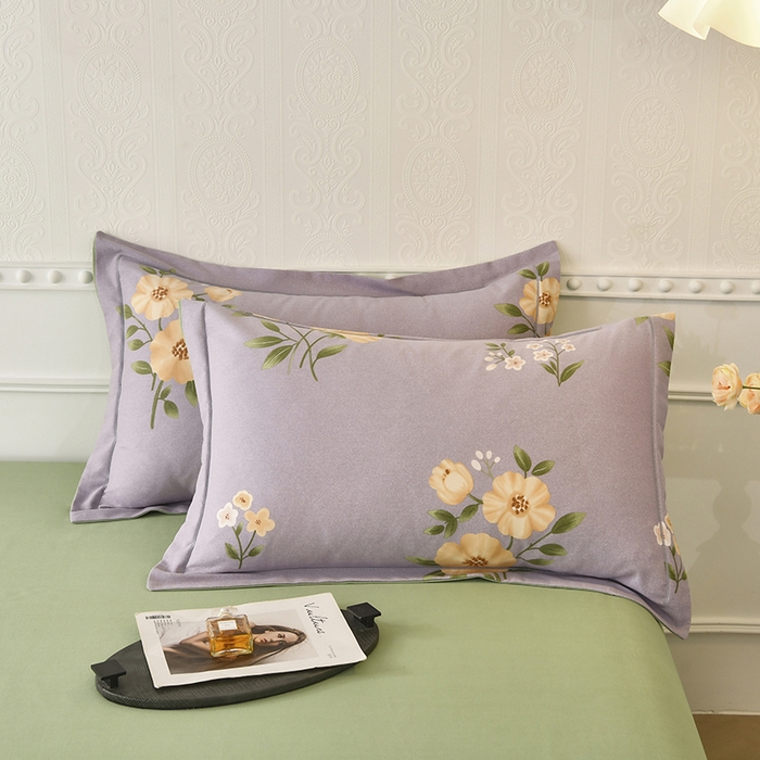 91家纺网 家纺一手货源 找家纺 优尚家纺 2025新款全棉磨毛纯棉喷气印花清新轻奢款四件套 轻奢款-幽香雅韵