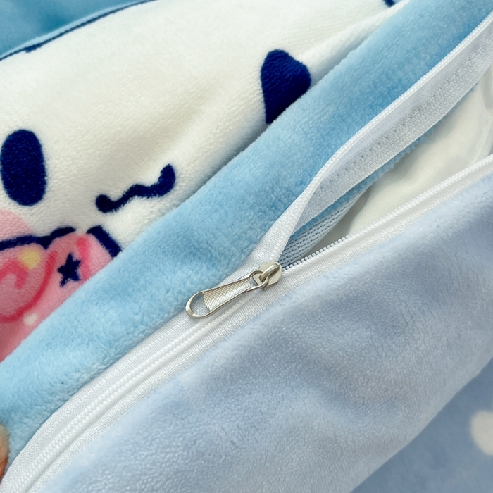 91家纺网 家纺一手货源 找家纺 2024新款三丽鸥牛奶绒小版四件套 牛奶绒小版-蛋糕玉桂狗