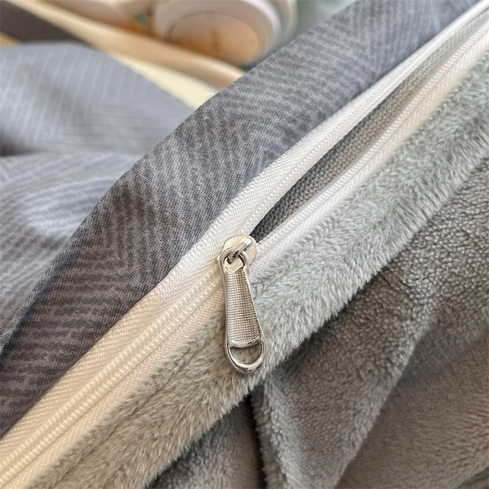 91家纺网 家纺一手货源 找家纺 红粉佳人 2025新款棉加绒印花四件套 莫兰迪