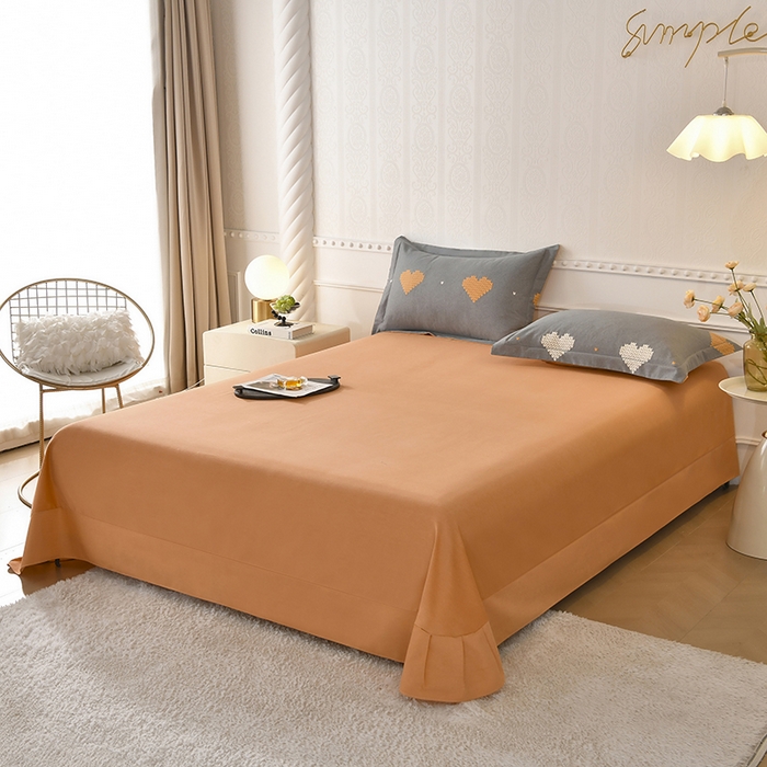 91家纺网 家纺一手货源 找家纺 优尚家纺 2025新款全棉磨毛纯棉喷气印花清新轻奢款四件套 轻奢款-暮色心绘