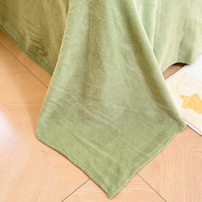 91家纺网 家纺一手货源 找家纺 卡派 2024新款冬季亲肤透气牛奶绒印花四件套 花姿-绿