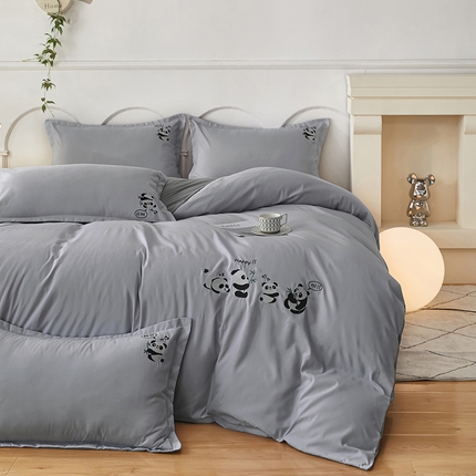 91家纺网 家纺一手货源 找家纺 （总）佳宇轩 2024新款水洗棉四件套磨毛四件套绣花四件套纯色四件套