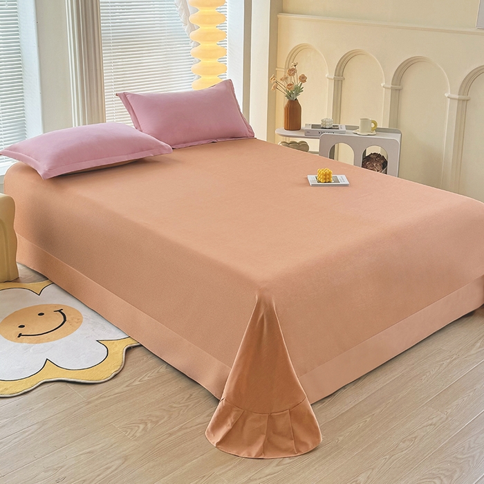 91家纺网 家纺一手货源 找家纺 优尚家纺 2025新款全棉磨毛纯棉喷气印花清新轻奢款四件套 清新款-羽梦轻纱