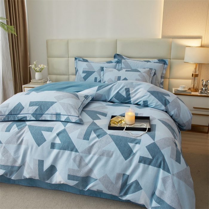 91家纺网 家纺一手货源 找家纺 品乐家纺 2024新款32支全棉超柔生态磨毛四件套 乔伊-兰