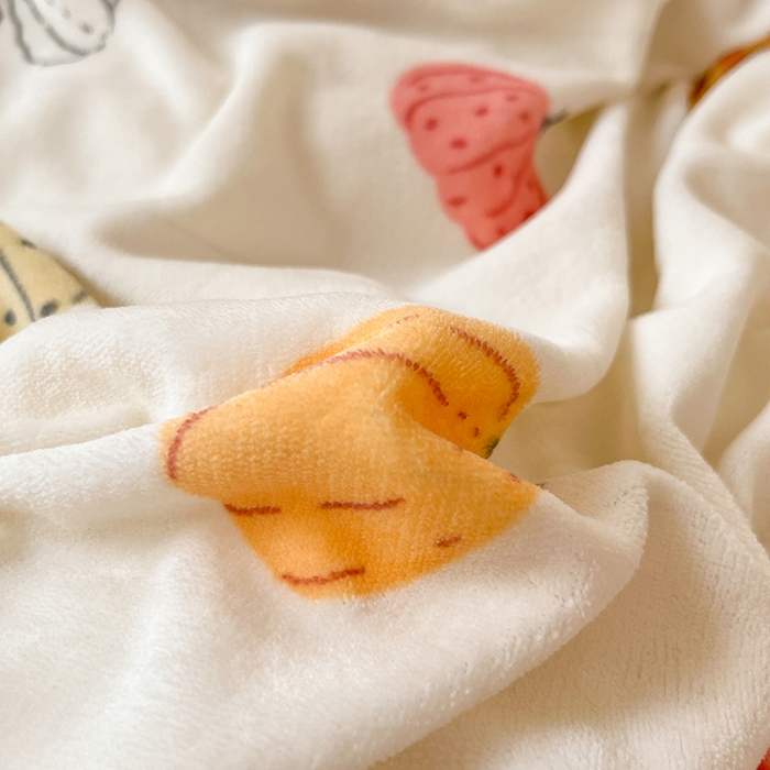 91家纺网 家纺一手货源 找家纺 2024新款200g加厚防静电牛奶绒小清新四件套 绒-炫彩南瓜