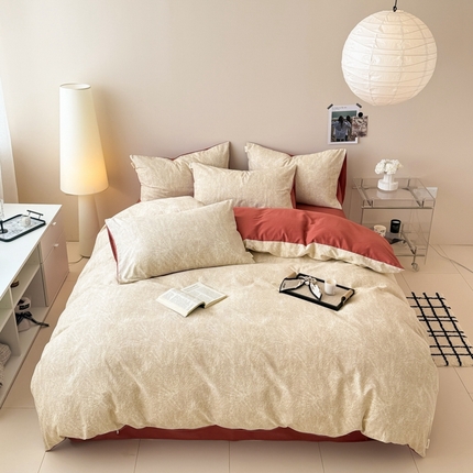 91家纺网 家纺一手货源 找家纺 （总）简宜家居（朝初家纺） 2025新款40支斜纹纯棉全棉磨毛四件套