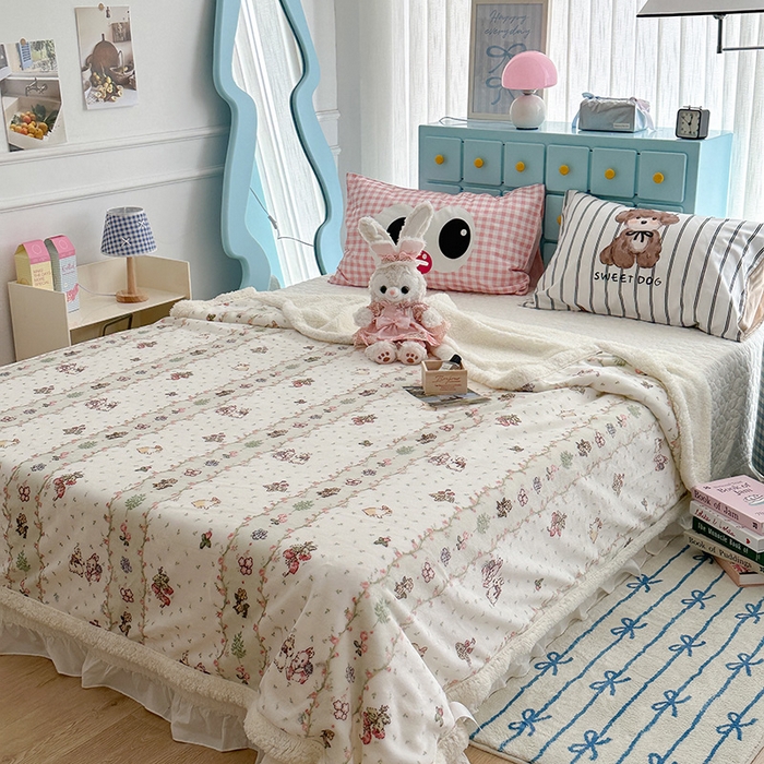 91家纺网 家纺一手货源 找家纺 （总）昔可家纺 2024新款羊羔绒牛奶绒毛毯系列（三）-卡通系列