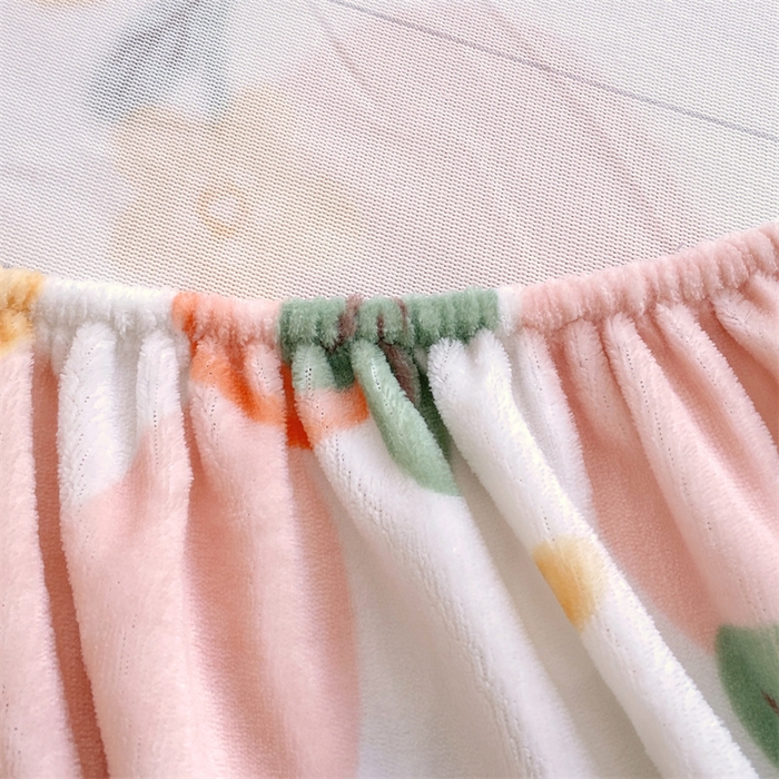 91家纺网 家纺一手货源 找家纺 凯儿家纺  2024新款加厚高克重印花系列单床笠 草莓微笑