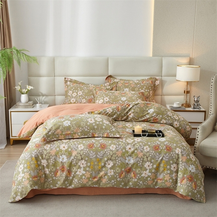 91家纺网 家纺一手货源 找家纺 （总）品乐家纺 2024新款32支全棉超柔生态磨毛四件套