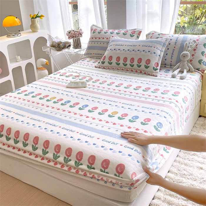 91家纺网 家纺一手货源 找家纺 凯儿家纺  2024新款加厚高克重印花系列单床笠 元气满满