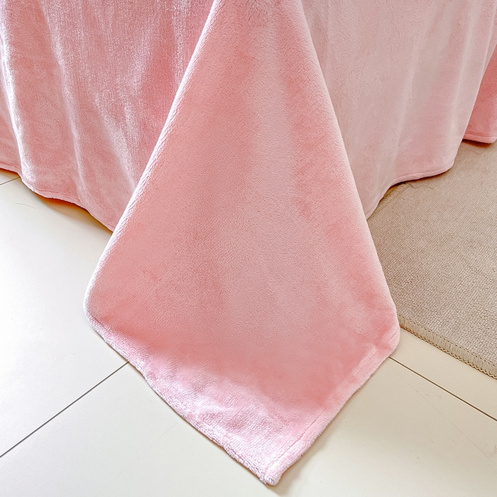 91家纺网 家纺一手货源 找家纺 2024新款200g加厚防静电牛奶绒小清新四件套 绒-粉墨