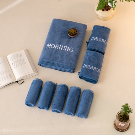 91家纺网 家纺一手货源 找家纺 （总）彩虹毛巾 2024新款加厚珊瑚绒方巾毛巾浴巾三件套家用吸水毛巾浴巾套装开学季学生洗脸毛巾