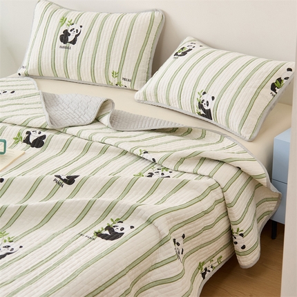 91家纺网 家纺一手货源 找家纺 （总）美优兰 2025春款全棉单面高温砂洗床盖