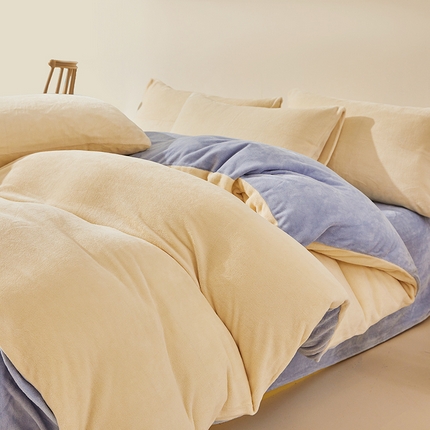 91家纺网 家纺一手货源 找家纺 （总）七仙女家纺 2025新款A类230g高克重牛奶绒四件套