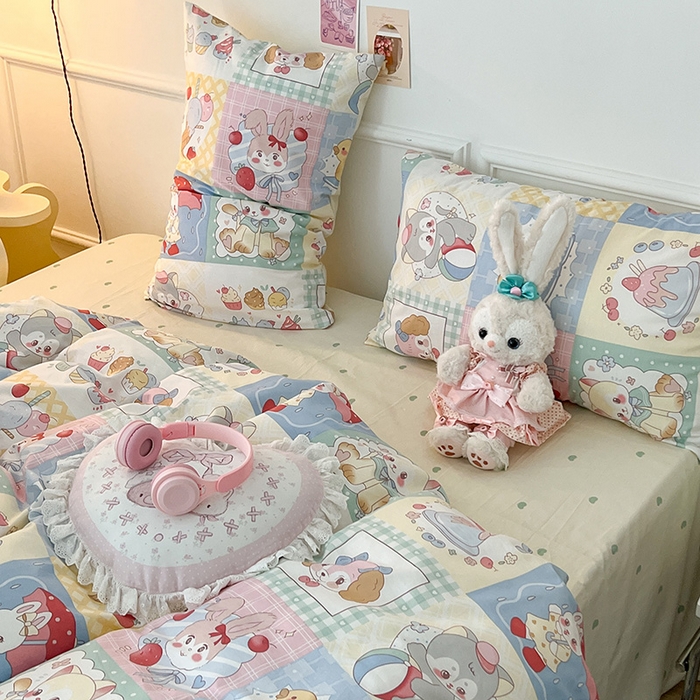 91家纺网 家纺一手货源 找家纺 昔可 2024新款13070全棉四件套系列（第三批） 昭和萌宠