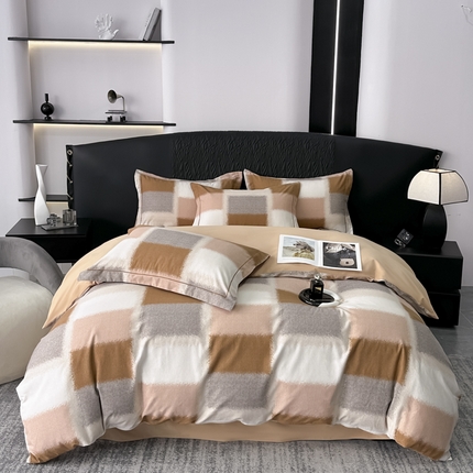 91家纺网 家纺一手货源 找家纺 （总）2025新款全棉加厚生态磨毛印花四件套-基础款