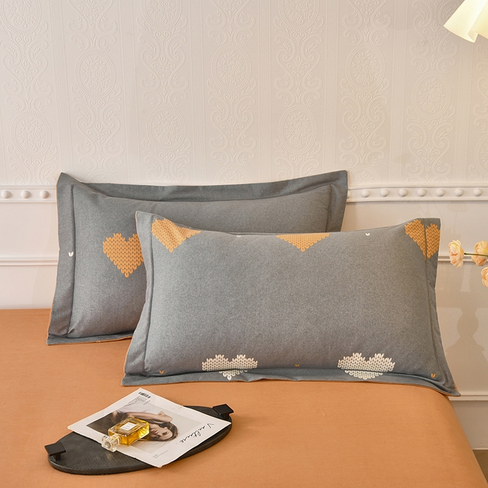 91家纺网 家纺一手货源 找家纺 优尚家纺 2025新款全棉磨毛纯棉喷气印花清新轻奢款四件套 轻奢款-暮色心绘