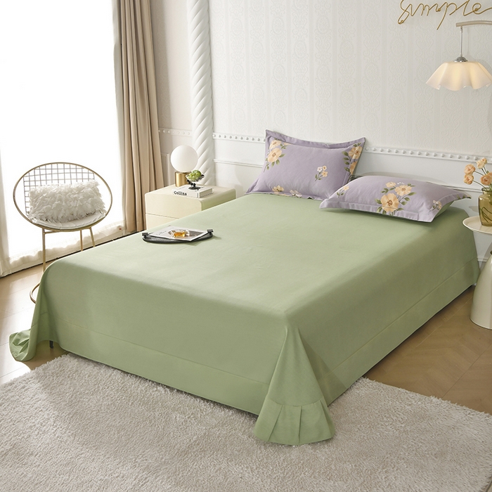 91家纺网 家纺一手货源 找家纺 优尚家纺 2025新款全棉磨毛纯棉喷气印花清新轻奢款四件套 轻奢款-幽香雅韵