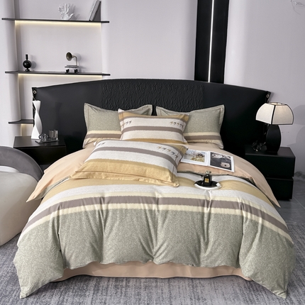 91家纺网 家纺一手货源 找家纺 （总）2025新款全棉加厚生态磨毛印花四件套-基础款