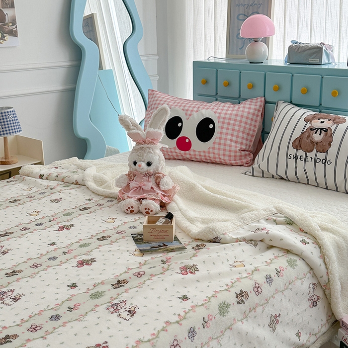 91家纺网 家纺一手货源 找家纺 （总）昔可家纺 2024新款羊羔绒牛奶绒毛毯系列（三）-卡通系列