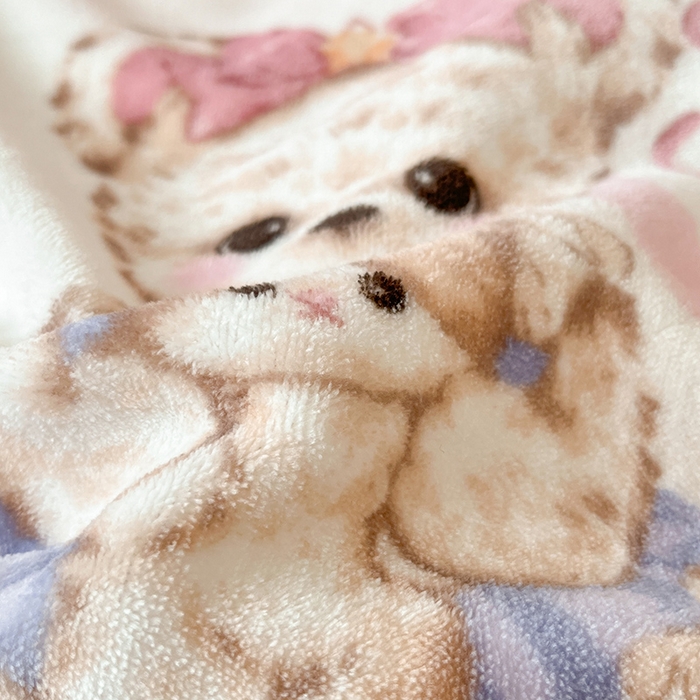 91家纺网 家纺一手货源 找家纺 2024新款200g加厚防静电牛奶绒小清新四件套 绒-木偶熊