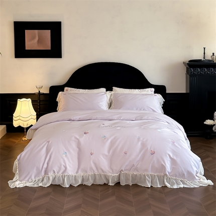 MIU缪家居 2024新款100支全棉魔法之旅系列四件套 魔法之旅紫色