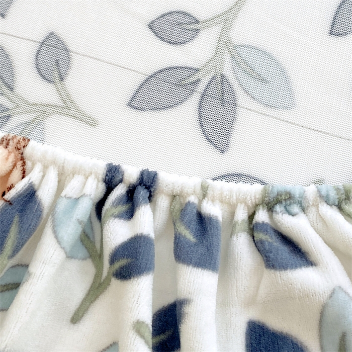 91家纺网 家纺一手货源 找家纺 凯儿家纺  2024新款加厚高克重印花系列单床笠 萌萌兔