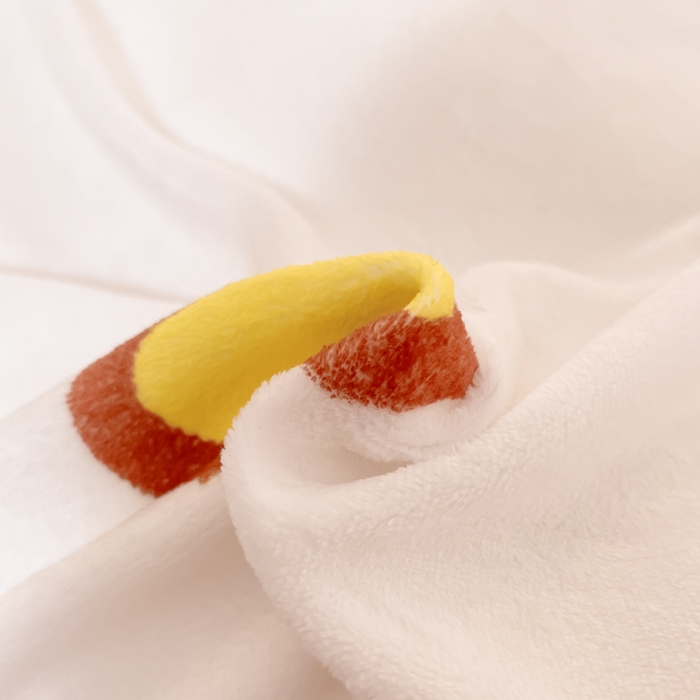 91家纺网 家纺一手货源 找家纺 2024新品正版三丽鸥授权大版卡通平网数码印花加厚高克重牛奶绒系列四件套 绒大版-R甜甜奶油kitty