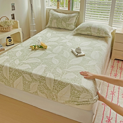 91家纺网 家纺一手货源 找家纺 （总）名兮 2024新款立体高克重加厚浮雕绒床笠