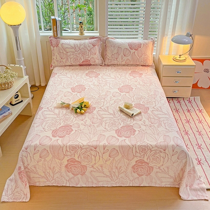 91家纺网 家纺一手货源 找家纺 （总）名兮 2024新款立体高克重加厚浮雕绒床单