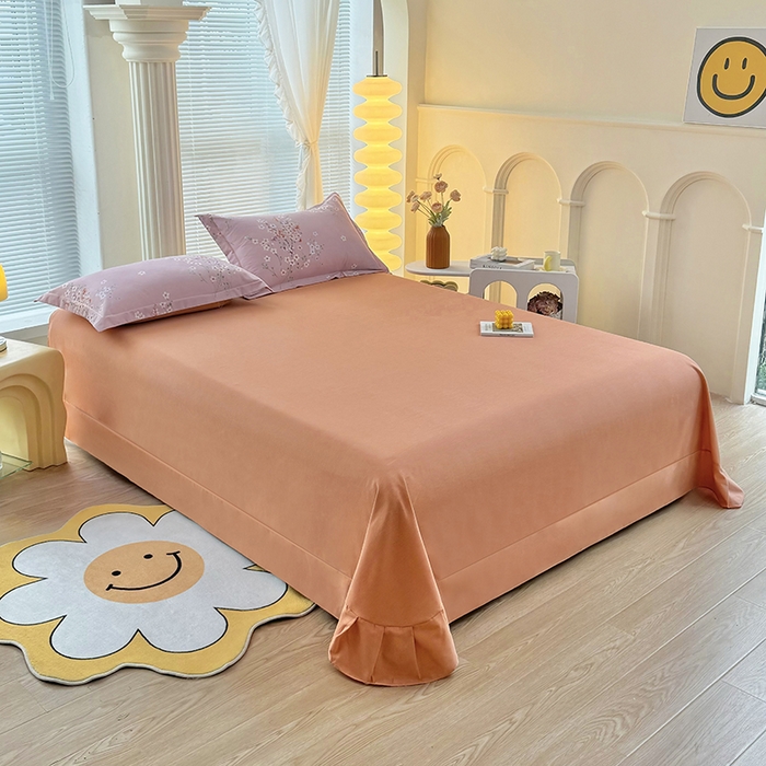 91家纺网 家纺一手货源 找家纺 优尚家纺 2025新款全棉磨毛纯棉喷气印花清新轻奢款四件套 清新款-梦绘梅香