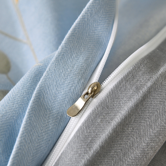 91家纺网 家纺一手货源 找家纺 优尚家纺 2025新款全棉磨毛纯棉喷气印花清新轻奢款四件套 轻奢款-蔚蓝幽梦