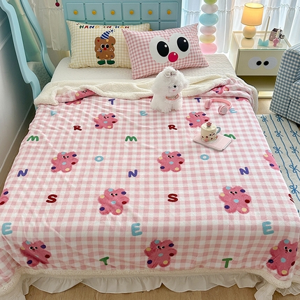 91家纺网 家纺一手货源 找家纺 （总）昔可家纺 2024新款羊羔绒牛奶绒毛毯系列（三）-卡通系列