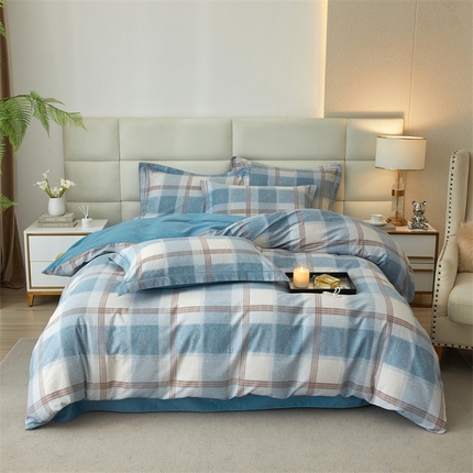 91家纺网 家纺一手货源 找家纺 （总）品乐家纺 2024新款32支全棉超柔生态磨毛四件套