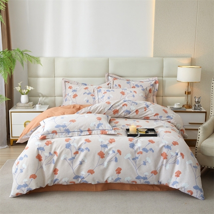 91家纺网 家纺一手货源 找家纺 （总）品乐家纺 2024新款32支全棉超柔生态磨毛四件套