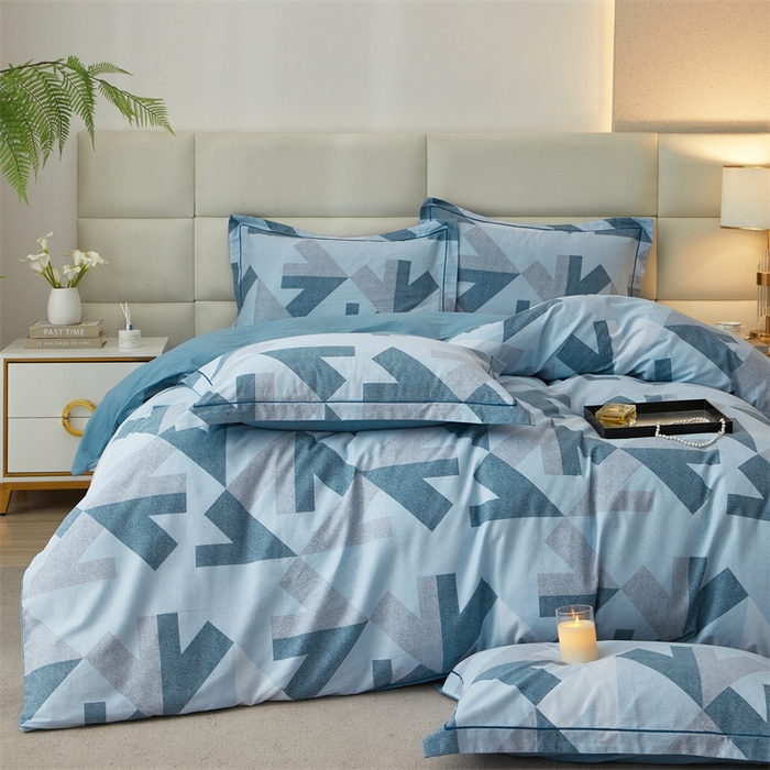 91家纺网 家纺一手货源 找家纺 品乐家纺 2024新款32支全棉超柔生态磨毛四件套 乔伊-兰