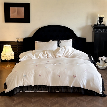 91家纺网 家纺一手货源 找家纺 MIU缪家居 2024新款100支全棉魔法之旅系列四件套 魔法之旅白色